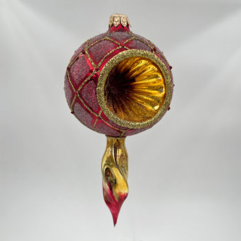 Wisior czerwono-złoty