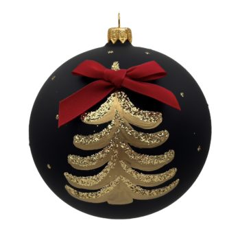 Ozdoba Okrągła, Bombka - Czarny Mat - Choinka